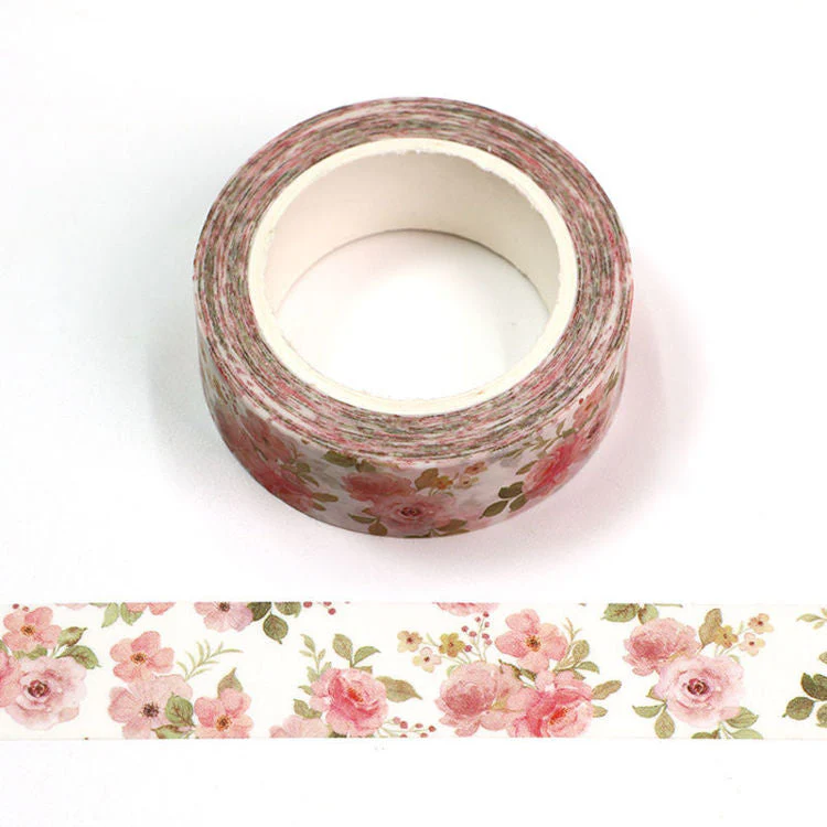 MZW | Watercolor Roses Washi Tape