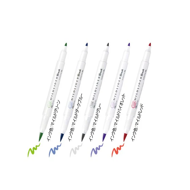 Zebra | Pack de Rotuladores Pincel Mildliner Retro (Nuevo Packaging) - Image 9