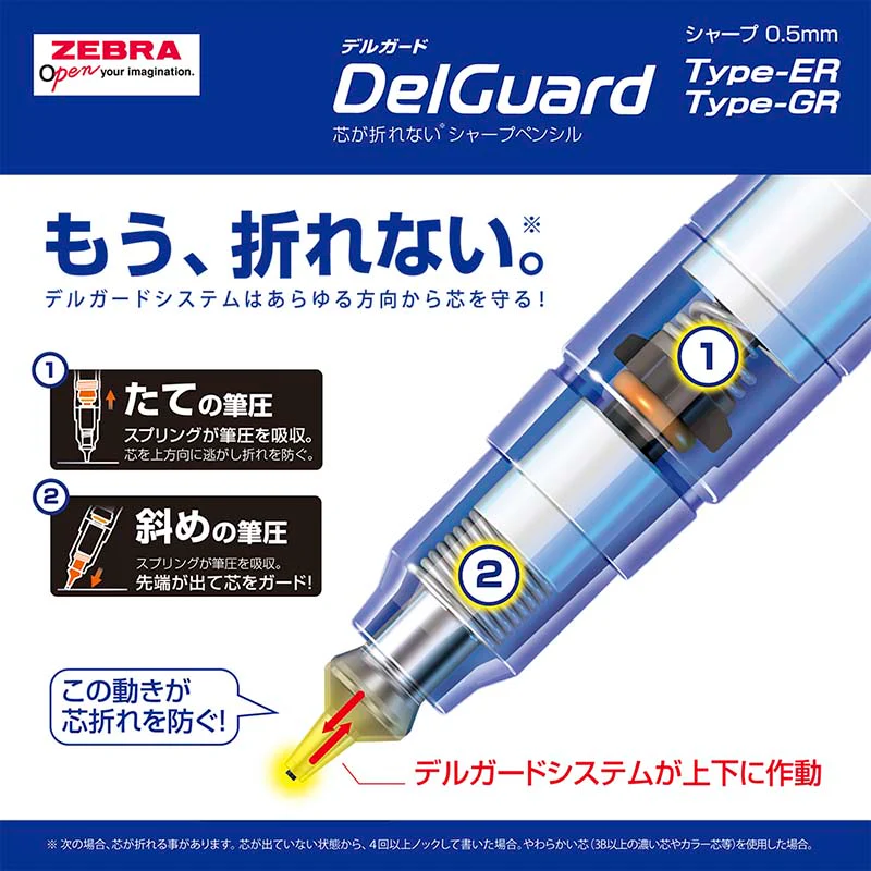 Zebra | Portaminas DelGuard 0.5 White - Image 3